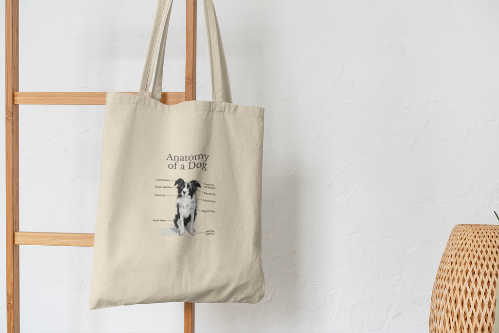 Anatomy of a Dog - Premium Cotton Tote Bag