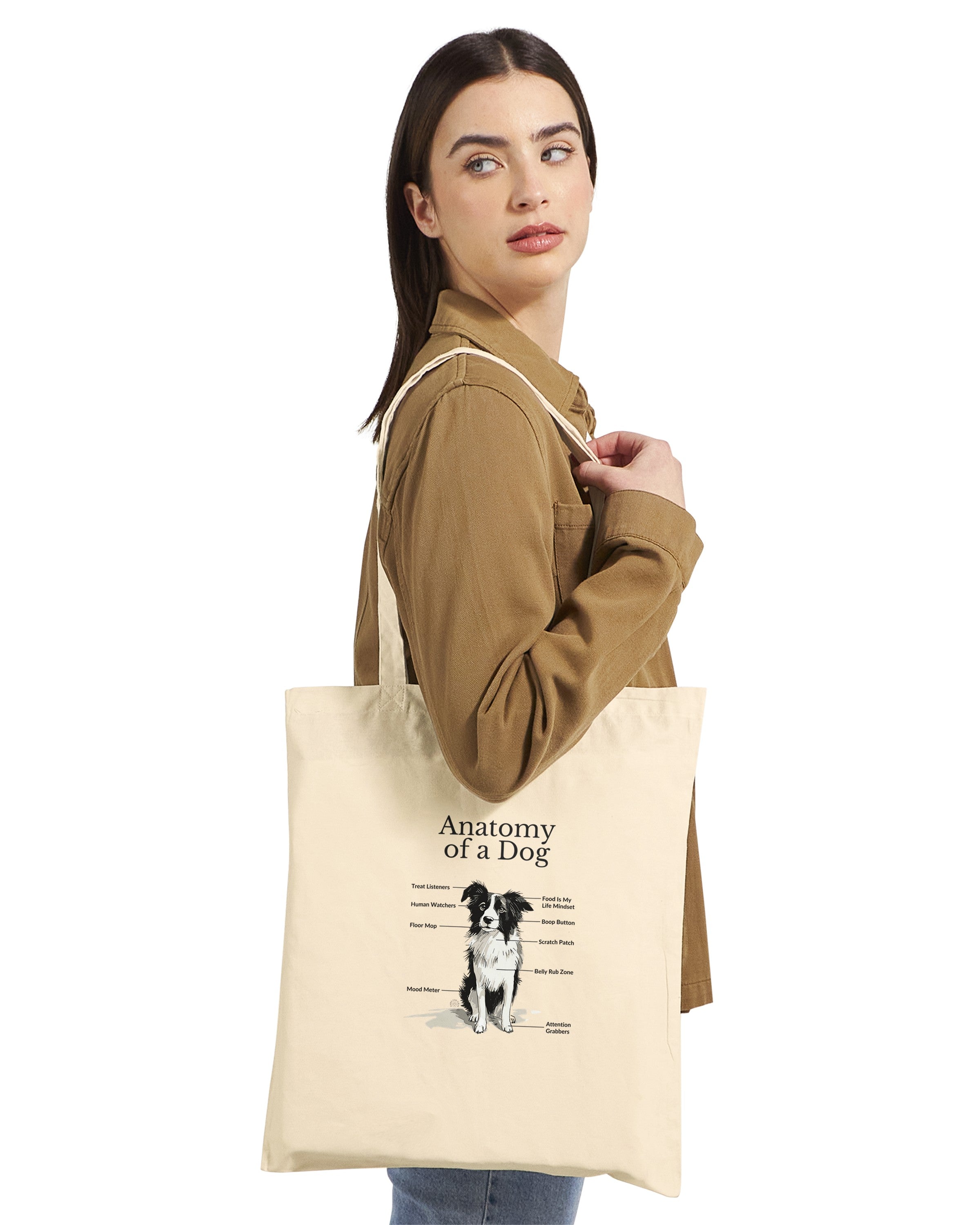 Anatomy of a Dog - Premium Cotton Tote Bag